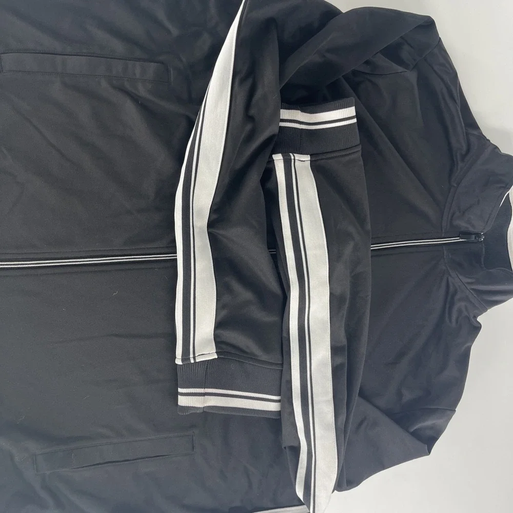Athletic Works Men's‎ Black Track Jacket Zip Front 2XL (50-52)
